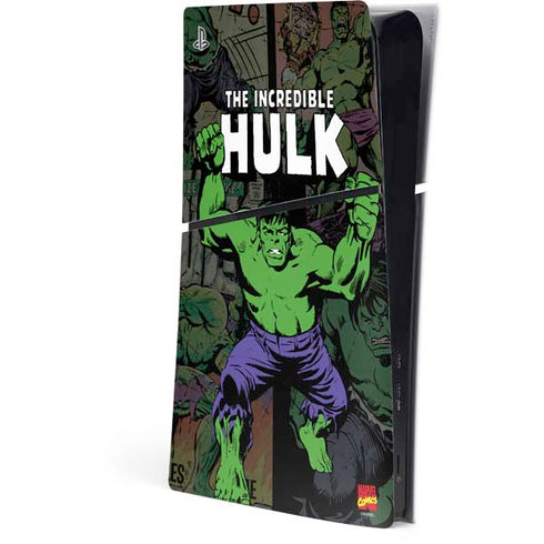Marvel Classic Comics Hulk Fighter Vintage PS5 Slim Digital Edition Console Skin